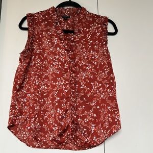 Ann Taylor Ruffled Top SP